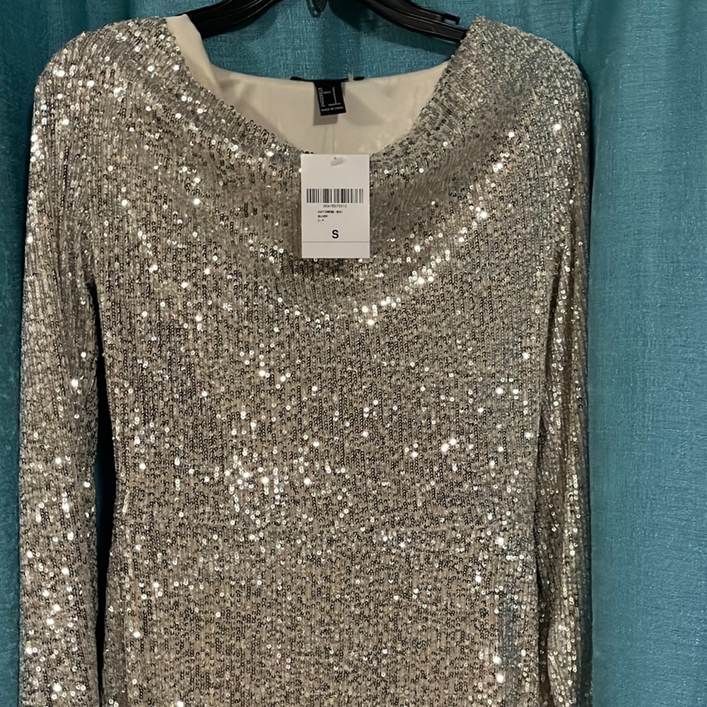 Brand New Silver cocktail dress ,